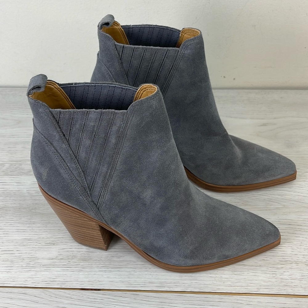 Marc Fisher Gray Ankle Boots
